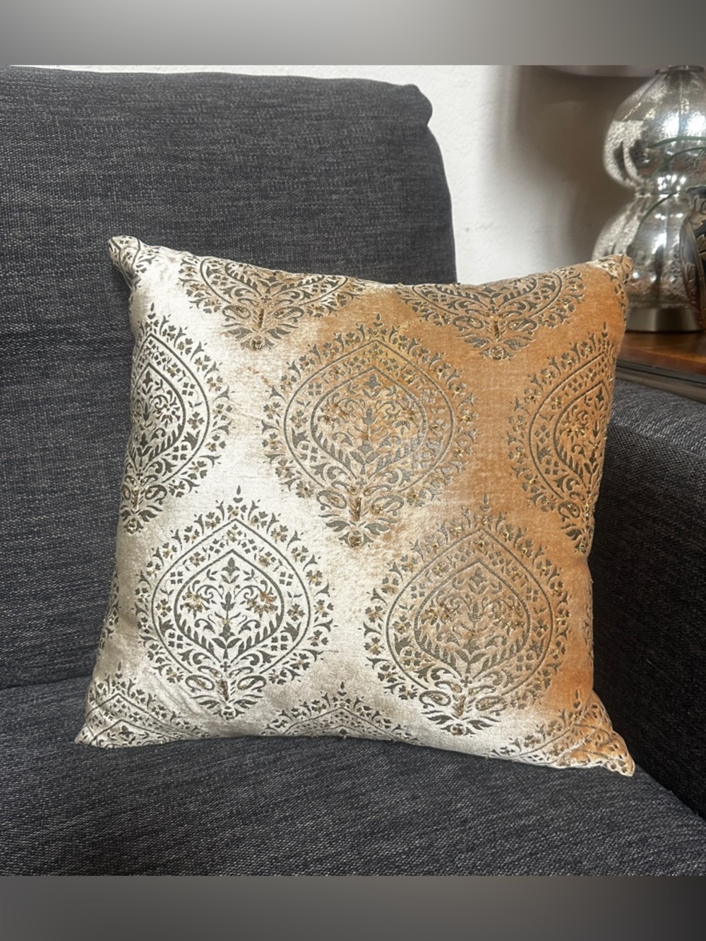 Golden Bronze Accent Pillow